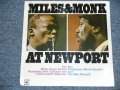 MILES DAVIS & THELONIOUS MONK - MILES & MONK AT NEW PORT  /  US Reissue Sealed LP  Out-Of-Print 