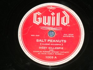 画像1: DIZZY GILLESPIE- SALT PEANUTS  / US ORIGINAL Used 78rpm SP 