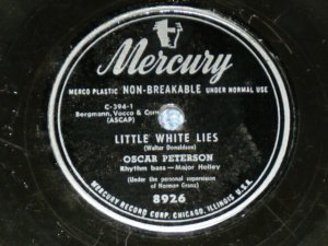 画像1: OSCAR PETERSON - LITTLE WHITE LIES / US ORIGINAL Used 78rpm SP 