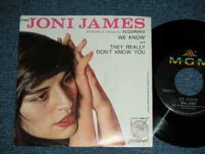 画像1: JONI JAMES - WE KNOW : THEY REALLY DON'T KNOW YOU ( Ex+++/Ex+++ )/ 1960 US AMERICA ORIGINAL Used 7"45 Single With PICTURE SLEEVE