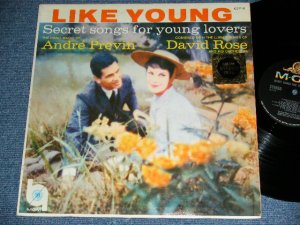 画像1: ANDRE PREVIN / DAVID ROSE  -  LIKE YOUNG  : SELECT SONGS FOR YUNG LOVERS ( Ex/Ex++ ) / 1959 US AMERICA ORIGINAL 2nd Press "BLACK Label"   STEREO  Used LP