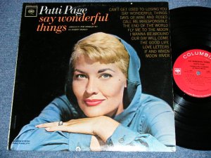 画像1: PATTI PAGE - SAY WONDERFUL THINGS (Ex+/Ex+++) /1963 US AMERICA  ORIGINAL"2 EYES with GURANTEED HUGH FIDELITY Label" MONO Used  LP 