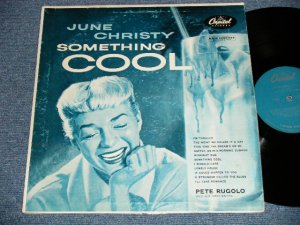画像1: JUNE CHRISTY - SOMETHING COOL ( TURQUOICE Label :  Ex/Ex+ ) / 1955 US AMERICA ORIGINAL "1st Press 'CLOSED EYES' Cvr" MONO Used LP 