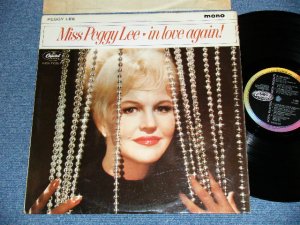 画像1: PEGGY LEE - IN LOVE AGAIN!  ( Ex++/Ex+++ Looks:Ex++ ) / 1964 UK ENGLAND  ORIGINAL "BLACK with RAINBOW Label"  Mono Used LP 