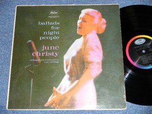 画像1: PEGGY LEE -  BALLADS FOR NIGHT PEOPLE ( EX-/Ex+  Looks:Ex-) / 1962 US ORIGINAL 2nd press "BLACK With RAINBOW 'CAPITOL' Logo on TOP  Label"  Mono Used LP 