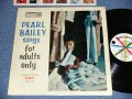 PEARL BAILEY - SINGS FOR ADULTS ONLY (  Ex/Ex++ Looks:Ex+) / 1959 US AMERICA "1st Press WHITE With Colored Spokes Label"  MONO Used LP 