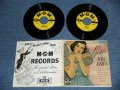 JONI JAMES - LITTLE GIRL BLUE  ( Ex++/Ex+++ )  / 1956 US AMERICA ORIGINAL"YELLOW LABEL" MONO Used 7"45 rpm Double EP with PICTURE SLEEVE 