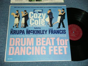 画像1: COZY COLE feat. GENE KRUPA, RAY McKINLEY, PANAMA FRANCIS   DRUM BEAT FOR DANCING FEET ( Ex++/Ex+++) / 1962 US AMERICA ORIGINAL Used  LP