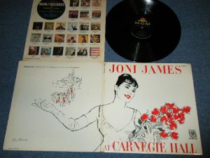 画像1: JONI JAMES - AT CARNEGIE HALL ( Ex+++/Ex+++ Looks: Ex++ )  / 1959 US AMERICA ORIGINAL 1st Press "Black Label"  MONO Used LP