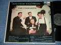 THE FOUR ACES - HITS FROM HOLLYWOOD ( Ex/VG+++ Looks:VG+ )  / 1958  US AMERICA ORIGINAL 1st Press "All BLACK with SILVER PREINT Label"  MONO Used LP