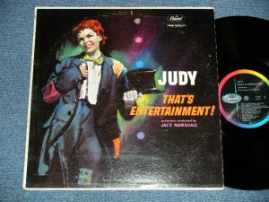 画像1: JUDY GARLAND  - JUDY'S THAT'S ENTERTAINMENT  ( Ex/Ex+ Looks:Ex ) / 1960 US AMERICA ORIGINAL 1st Press "BLACK with RAINBOW Ring 'CAPITOL' Logo on LEFT Label" MONO Used  LP