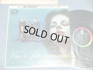 画像1: THE FOUR FRESHMEN - VOICES IN LOVE ( Ex-/Ex Looks:Ex- : EDSP)   / 1958 US AMERICA ORIGINAL "BLACK with RAINBOW 'CAPITOL' Logo on LEFT  Label"  STEREO  Used  LP  