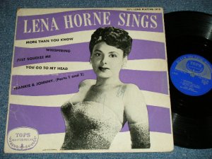 画像1: LENA  HORNE - LENA HORN SINGS (Ex/VG+++ EDSP, SCRATCHES)  / 195? US AMERICA ORIGINAL Used 10" LP 