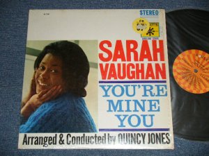 画像1: SARAH VAUGHAN - YOU'RE MINE YOU (Ex+++/MINT-) / 1960's  US AMERICA 2nd Press "ORANGE & YELLOW ROULETTE Label"  STEREO  Used LP