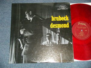 画像1: DAVE BRUBECK QUARTET - BRUBECK DESMOND : Featuring PAUL DESMOND  (Ex+++, Ex/Ex++ WOBC ) / 1956 US AMERICA REISSUE "Of 3-5 19582 Album pf 10"" "RED WAX Vinyl"  Used LP 