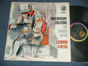 画像1: LAURINDO ALMEIDA - CONTEMPORARY CREATIONS FOR SPANISH GUITAR   (Ex++/Ex+++ EDSP ) / 1960’ｓ US AMERICA ORIGINAL "BLACK with RAINBOW CAPITOL LOGO on LEFT LABEL" MONO Used LP