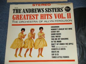 画像1:  THE ANDREWS SISTERS - THE  ANDREWS SISTERS' GREATEST HITS VOL.II (Ex+/MINT-) / 1963  US ORIGINAL STEREO  Used  LP