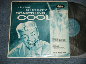 画像1: JUNE CHRISTY - SOMETHING COOL (Ex++/Ex+++ A-4,B-6:Ex ) / 1955 US AMERICA ORIGINAL "1st Press 'CLOSED EYES' Cvr" 1st Press "TURQUOICE Label" MONO Used LP 