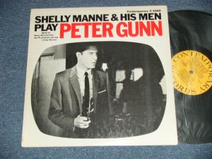 画像1: SHELLY MANNE & HIS MEN - PLAY PETER GUNN ( Ex++/Ex+ Looks:Ex+++)）　/ 1959 US AMERICA ORIGINAL "YELLOW with BLACK PRINT Label"  MONO  Used LP 