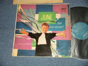 画像1: JUNE CHRISTY -  FAIR AND WARMER!  ( Ex/VG+++) / 1957 UK ENGLAND ORIGINAL "1st Press TURQUOISE Label"  MONO Used LP 