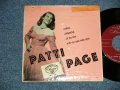 PATTI PAGE - FAVORITE ON : Confess (VG+++/Ex+++)  / 1952 US ORIGINAL 4 TRACKS Used 7" 45 rpm EP  