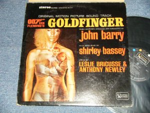 画像1: 007 JAMES BOND, JOHN BARRY, SHIRLIE BASSEY - GOLDFINGER (Ex+/MINT- EDSP)  /1964 US AMERICA ORIGINAL 1st Press "BLACK with COLOR DOT on TOP, GOLD 'UNITED' WHITE 'ARTISTS' Label"  STEREO Used LP 