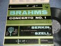 Brahms Rudolf Serkin, The Cleveland Orchestra, George Szell ‎- Concerto No.1 In D Minor For Piano And Orchestra (Ex++/MINT-, Ex  EDSP) / 1958 US AMERICA ORIGINAL "GRAY with 6 EYES LABEL" MONO Used LP 