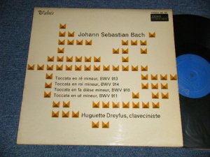 画像1: Huguette Dreyfus, Johann Sebastian Bach ‎- Toccata BWV 913, 914, 910 And 911(Ex+++/MINT-) / 1966 FRANCE FRENCH ORIGINAL STEREO Used LP