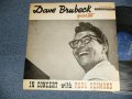 DAVE BRUBECK - IN CONCERT With PAUL DESMOND (Ex+/Ex++) / 1954(?) FRANCE FRENCH ORIGINAL "MEGARAE" Used 12" LP Version