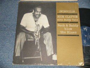 画像1: BUCK CLAYTON with BUDDY TATE - BACK & BUDDY BLOW THE BLUES (Ex/Ex++ Looks:MINT-) / US AMERICA 2ndPress "DARK BLUE with SILVER PRINT 'TRIDENT' Logo AT RIGHT SIDE Label" MONO Used LP 