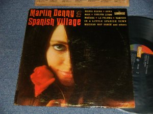画像1: MARTIN DENNY - SPANISH VILLAGE (Exl, Ex/Ex++ Looks:Ex+++ Tape seam)/ 1965 US AMERICA ORIGINAL 1st Press Label "BLACK with GOLD LIBERTY on LEFT Label" MONO Used LP