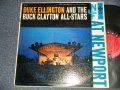 DUKE ELLINGTON & BACK CLAYTON ALL-STARS  - AT NEW PORT (Ex++/Ex++) / 1956 US AMERICA ORIGINAL "6 EYES Label"  MONO Used  LP 