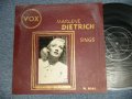 MARLENE DIETRICH - SINGS (Ex++/Ex++) / 1960 US AMERICA ORIGINAL Used 10" LP