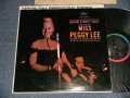 PEGGY LEE -BASIN STREET EAST (Ex+++/MINT-) / 1962 Version US AMERICA 2nd Press "BLACK With RAINBOW 'CAPITOL' Logo on TOP  Label" STEREO Used LP 
