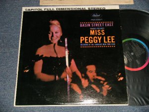 画像1: PEGGY LEE -BASIN STREET EAST (Ex+++/MINT-) / 1962 Version US AMERICA 2nd Press "BLACK With RAINBOW 'CAPITOL' Logo on TOP  Label" STEREO Used LP 