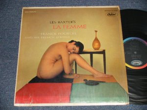 画像1: LES BAXTER FRANK POURCEL - LES BAXTER's LA FEMME (Ex++/MINT-) / 1963?Version  US AMERICA 3rd Press "BLACK with RAINBOW 'CAPITOL' Logo on TOP Label" MONO Used LP