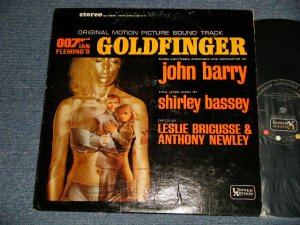 画像1: 007 JAMES BOND, JOHN BARRY, SHIRLIE BASSEY - GOLDFINGER (Ex+/Ex++)  /1964 US AMERICA ORIGINAL 1st Press "BLACK with COLOR DOT on TOP, GOLD 'UNITED' WHITE 'ARTISTS' Label"  STEREO Used LP 