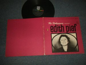 画像1: EDITH PIAF - THE UNKNOWN (With BOOKLET INSIDE JACKET) (Ex++/MINT-) / 1961 US AMERICA ORIGINAL STEREO Used  LP