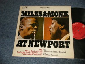 画像1: MILES DAVIS & THELONIOUS MONK - MILES & MONK AT NEW PORT (Ex++/Ex+++ B-1:Ex)  / 1964 US AMERICA ORIGINAL 1st Press "360 Sound in BLACK Label" STEREO Used LP