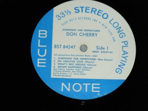 画像3: DON CHERRY - SYMPHONY FOR EMPROVISERS (Ex++/MINT-) / 1967 Version US AMERICA ORIGINAL "NEW YORK USA with DEEP GOOVE Label" Used LP
