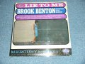 BROOK BENTON - SINGING THE BLUES LIE TO ME (SEALED) / 1962 US AMERICA ORIGINAL MONO "BRAND NEW SEALED" LP