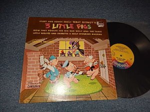 画像1: Sterling Holloway With Camarata - Three 3 Little Pigs Stories And Songs Of Walt Disney's  (Ex++/Ex+++) / 1980 Version US AMERICA RE-PRESS Used LP 