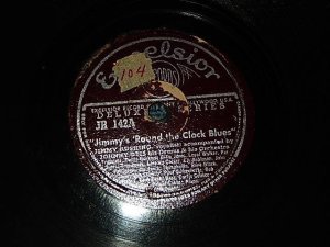 画像1: Jimmy Rushing / JOHNNY OTIS - A)JIMMY'S AROUND THE CLOCK BLUES   B) HARLEM NOCTURNE (A:Ex / B:Ex TEAROL)/ 1945? US AMERICA ORIGINAL Used 10" 78rpm SP 