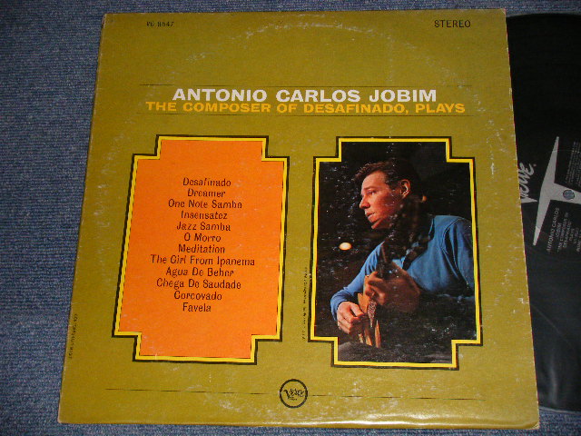 ANTONIO CARLOS JOBIM - THE COMPOSER OF DESAFINADO,PLAYS (Ex+/Ex+++ Looks:MINT-) / 1963 US AMERICA ORIGINAL 