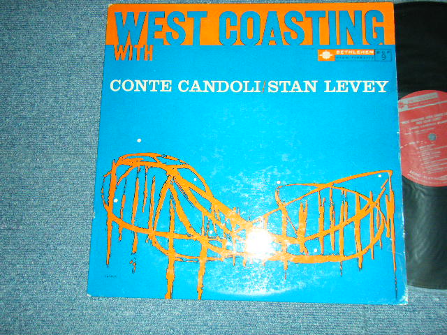 Conte Candoli's Quartet / Stan Levey's Sextet - West Coasting With Conte Candoli And Stan Levey (Ex++/Ex++) / 1957 US AMERICA ORIGINAL 