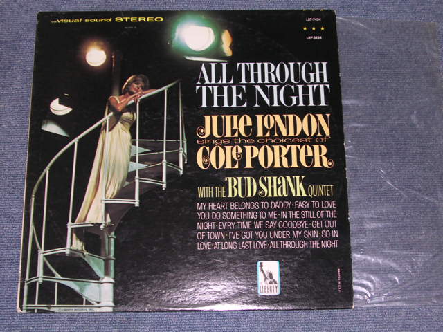 JULIE LONDON - ALL THROUGH THE NIGHT( Ex++/Ex+++ ) /  1965 US ORIGINAL 2nd Press Late 60's Label STEREO Used LP