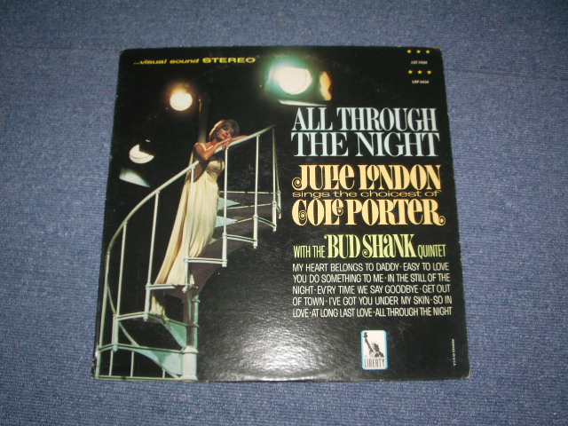 JULIE LONDON - ALL THROUGH THE NIGHT( Ex++,VG+++/Ex+++ ) / 1965 US ORIGINAL 1st Press Design 