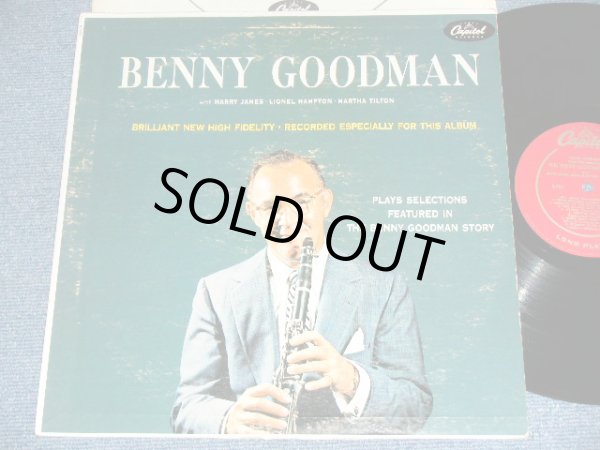画像1: BENNY GOODMAN - PLAYS SELLECTIONS FEATURED IN THE BENNY GOODMAN STORY / 1956 US ORIGINAL Early Press Maroon With Gold Printed Label MONO LP  
