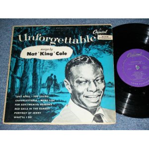 画像: NAT KING COLE - UNFORGETTABLE / 1952 US ORIGINAL PURPLE Label  MONO 10" LP 