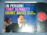 画像: TONY BENNETT with COUNT BASIE and his ORCHESTRA - IN PERSON!  / 1959 US ORIGINAL "6 EYES Label" STEREO Used LP  